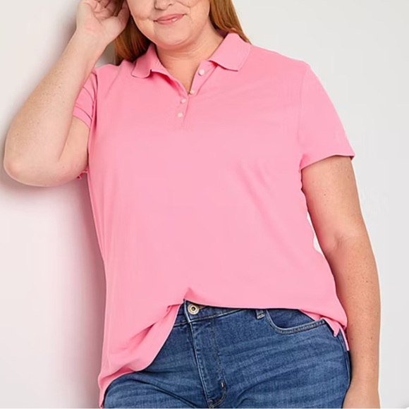 St. John's Bay Tops - Brand new pink polo